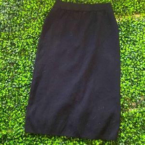 Black straight skirt